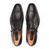 Mezlan Forest Wingtip Monkstrap Shoes Black/Cognac (9268)