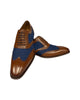 Men's Mezlan Two tone shoe “cognac/Blue”