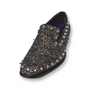 Black Multi Spiked Tuxedo Loafer | Fancy Formal Wear Shoe For Men