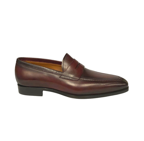 Jose Real Italian Penny Loafers Oxblood A405