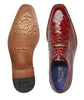 Belvedere N01 Men's Shoes Antique Red Alligator shoe | Last Pair | Size 10.5