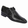 Lombardy Black Genuine Full Crocodile Men's Lace Up Shoes