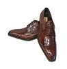 Caporicci (9821) "Gold" genuine alligator plain toe Shoes