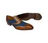 Men's Mezlan Two tone shoe “cognac/Blue”