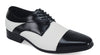 Giorgio Venturi Men's Leather Black & White Dress Shoe #42
