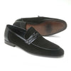 Corrente  Men's Black  Suede Calfskin Leather #3417
