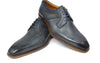 Jose Real Blue Gray Leather Lace up