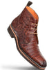 Mezlan Crocodile skin Sports Chukka Boots with contrast welt for men