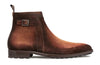 Mezlan S20425 Men's Shoes Tan Burnished Suede Leather Ankle Boots