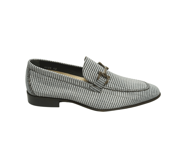 4428 Corrente Black/Gray Bit loafer