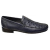 Lombardy Navy Blue Genuine Ostrich Quill Loafers A04